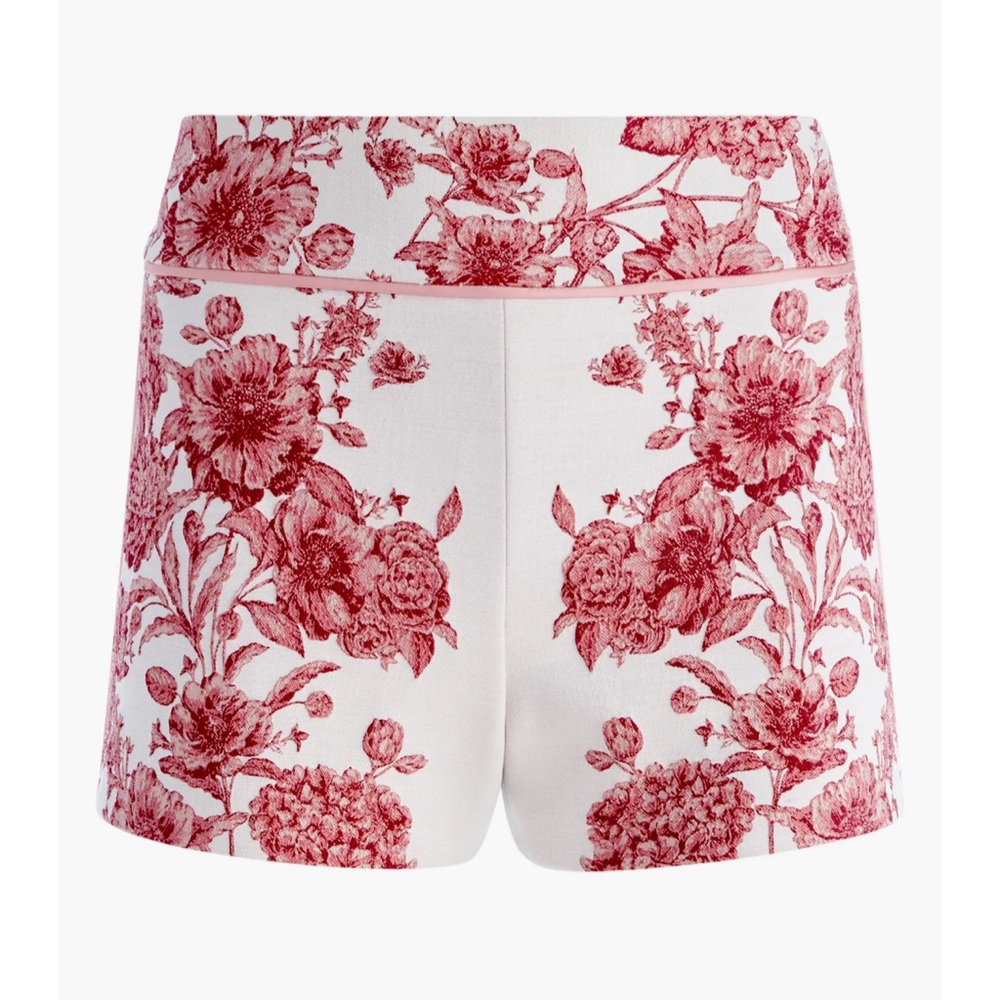 Alice + Olivia Donald Floral High Waist Shorts - Picture 6 of 7